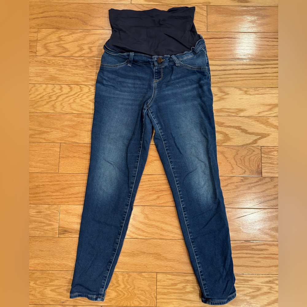 a:glow Dark Blue Skinny Jeans